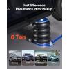VEVOR Air Jack, 3T / 6600 lbs Triple Bag Air Jack, Airbag Jack with Six Steel Pipes, Lift up to 17.7 inch/450 mm, 3-5 s Fast Lifting Pneumatic Jack, with Long Handles for Car, Garage, Repair(6 Ton (Max Lift: 26.5 in))