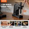 VEVOR Arbor Press, 1 Ton Manual Arbor Press with Handwheel, 5.9″ Maximum Height, Cast Iron Heavy-duty Manual Desktop Arbor Press, Precision Hand Press for Stamping, Bending, Stretching, Forming(1T)