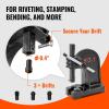 VEVOR Arbor Press, 1 Ton Manual Arbor Press with Handwheel, 5.9″ Maximum Height, Cast Iron Heavy-duty Manual Desktop Arbor Press, Precision Hand Press for Stamping, Bending, Stretching, Forming(1T)