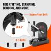 VEVOR Arbor Press, 1 Ton Manual Arbor Press with Handwheel, 5.9″ Maximum Height, Cast Iron Heavy-duty Manual Desktop Arbor Press, Precision Hand Press for Stamping, Bending, Stretching, Forming(0.5T)