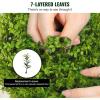VEVOR Artificial Boxwood Topiary Tree, 36 inch Tall (2 Pieces), Double Ball Faux Topiary Trees, Faux Plant w/Extra Leaves & Pot & Small Decoration, UV Rated Set for Home Decor Indoor/Outdoor(1-tier)