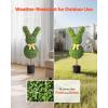 VEVOR Artificial Boxwood Topiary Tree, 36 inch Tall (2 Pieces), Double Ball Faux Topiary Trees, Faux Plant w/Extra Leaves & Pot & Small Decoration, UV Rated Set for Home Decor Indoor/Outdoor(Bunny)