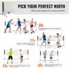 VEVOR Badminton Net, Height Adjustable Volleyball Net, Wide Foldable Pickleball Net, Portable Easy Setup Tennis Net Set with Poles, Stand and Carry Bag, for Kids Backyard Game Indoor Outdoor Use(10ft)