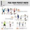 VEVOR Badminton Net, Height Adjustable Volleyball Net, Wide Foldable Pickleball Net, Portable Easy Setup Tennis Net Set with Poles, Stand and Carry Bag, for Kids Backyard Game Indoor Outdoor Use(17ft)
