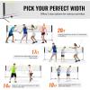 VEVOR Badminton Net, Height Adjustable Volleyball Net, Wide Foldable Pickleball Net, Portable Easy Setup Tennis Net Set with Poles, Stand and Carry Bag, for Kids Backyard Game Indoor Outdoor Use(20 ft)
