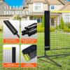 VEVOR Badminton Net, Height Adjustable Volleyball Net, Wide Foldable Pickleball Net, Portable Easy Setup Tennis Net Set with Poles, Stand and Carry Bag, for Kids Backyard Game Indoor Outdoor Use(17ft)