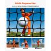 VEVOR Baseball Batting Netting 10/35/41/55/75 FT (NET ONLY) Professional Softball Baseball Batting Hitting Training Net,Heavy Duty Enclosed PE Practice Portable Pitching Cage Net with Door & Carry Bag(10 FT)