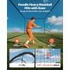 VEVOR Baseball Batting Netting 10/35/41/55/75 FT (NET ONLY) Professional Softball Baseball Batting Hitting Training Net,Heavy Duty Enclosed PE Practice Portable Pitching Cage Net with Door & Carry Bag(41 FT)