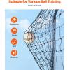 VEVOR Baseball Batting Netting 10/35/41/55/75 FT (NET ONLY) Professional Softball Baseball Batting Hitting Training Net,Heavy Duty Enclosed PE Practice Portable Pitching Cage Net with Door & Carry Bag(35FT)