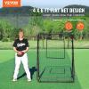 VEVOR Baseball and Softball Rebounder Net, PitchBack Baseball Pitching Nest, 3-Way Baseball, Softball Pitchback Net, Fielding Trainer, Bounce Back Net for Fielding/Throwing Practice(4X6 FT)