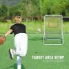 VEVOR Baseball and Softball Rebounder Net, PitchBack Baseball Pitching Nest, 3-Way Baseball, Softball Pitchback Net, Fielding Trainer, Bounce Back Net for Fielding/Throwing Practice(3.5X6 FT)