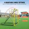 VEVOR Baseball and Softball Rebounder Net, PitchBack Baseball Pitching Nest, 3-Way Baseball, Softball Pitchback Net, Fielding Trainer, Bounce Back Net for Fielding/Throwing Practice(4X4.5 FT)