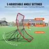 VEVOR Baseball and Softball Rebounder Net, PitchBack Baseball Pitching Net, Volleyball Pitch Return Trainer Rebound Net with Pitching Target, All Angle Fielding Rebound Net for Grounders Pop Flies(4X5.5FT)