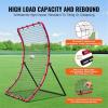 VEVOR Baseball and Softball Rebounder Net, PitchBack Baseball Pitching Net, Volleyball Pitch Return Trainer Rebound Net with Pitching Target, All Angle Fielding Rebound Net for Grounders Pop Flies(4X5.5FT)