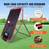 VEVOR Baseball and Softball Rebounder Net, PitchBack Baseball Pitching Net, Volleyball Pitch Return Trainer Rebound Net with Pitching Target, All Angle Fielding Rebound Net for Grounders Pop Flies(3X4.5FT(upgraded 2IN1))