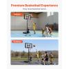 VEVOR Basketball Hoop 44 48 50 54 Inchs, 4.4-10 FT Height Adjustable Basketball Portable Hoop & Goal, Basketballs Hoop Outdoor, PC Backboard for Kids, Adults, Basketball Court, Schools, Parks(44″-Larger Base)