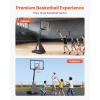 VEVOR Basketball Hoop 44 48 50 54 Inchs, 4.4-10 FT Height Adjustable Basketball Portable Hoop & Goal, Basketballs Hoop Outdoor, PC Backboard for Kids, Adults, Basketball Court, Schools, Parks(50″-Rebound Board)