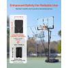 VEVOR Basketball Hoop 44 48 50 54 Inchs, 4.4-10 FT Height Adjustable Basketball Portable Hoop & Goal, Basketballs Hoop Outdoor, PC Backboard for Kids, Adults, Basketball Court, Schools, Parks(44 in-Quickly Adjust)