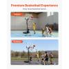 VEVOR Basketball Hoop 44 48 50 54 Inchs, 4.4-10 FT Height Adjustable Basketball Portable Hoop & Goal, Basketballs Hoop Outdoor, PC Backboard for Kids, Adults, Basketball Court, Schools, Parks(44 in-Quickly Adjust)