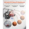 VEVOR Basketball Hoop 44 48 50 54 Inchs, 4.4-10 FT Height Adjustable Basketball Portable Hoop & Goal, Basketballs Hoop Outdoor, PC Backboard for Kids, Adults, Basketball Court, Schools, Parks(54″ Backboard)