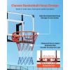 VEVOR Basketball Hoop 44 48 50 54 Inchs, 4.4-10 FT Height Adjustable Basketball Portable Hoop & Goal, Basketballs Hoop Outdoor, PC Backboard for Kids, Adults, Basketball Court, Schools, Parks(44″ Backboard)