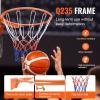 VEVOR Basketball Hoop/Rim 18″, 28 32 Inchs PC Backboard, 5-7 ft Height Adjustable, Basketball Portable Hoop & Goal, Regulation Basketball Hoop Outdoor, Teens, Adults, Basketball Court, Schools, Parks(18in Upgraded Rim)
