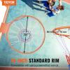 VEVOR Basketball Hoop/Rim 18″, 28 32 Inchs PC Backboard, 5-7 ft Height Adjustable, Basketball Portable Hoop & Goal, Regulation Basketball Hoop Outdoor, Teens, Adults, Basketball Court, Schools, Parks(18in Orange Rim)