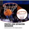 VEVOR Basketball Hoop/Rim 18″, 28 32 Inchs PC Backboard, 5-7 ft Height Adjustable, Basketball Portable Hoop & Goal, Regulation Basketball Hoop Outdoor, Teens, Adults, Basketball Court, Schools, Parks(18in Orange Rim)