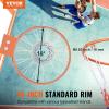 VEVOR Basketball Hoop/Rim 18″, 28 32 Inchs PC Backboard, 5-7 ft Height Adjustable, Basketball Portable Hoop & Goal, Regulation Basketball Hoop Outdoor, Teens, Adults, Basketball Court, Schools, Parks(18in Upgraded Rim)