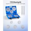 VEVOR Bearing Press Kit, 43 Pcs, Bearing Race and Seal Driver Set with 39 Bushings & Handle Shafts, Bushing Driver Tool Set, Heavy Duty Aluminum Alloy Removal Installation Tool Kit with Storage Case(truck hub seal install kit)
