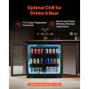 VEVOR Beverage Refrigerator Cooler, 154 Can Beverage Fridge, Mini Fridge with Glass Door, Adjustable Shelves, Digital Temperature Control, Built-in & Freestanding Soda Beer Fridge for Home Office Bar(246 Can)