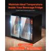 VEVOR Beverage Refrigerator Cooler, 154 Can Beverage Fridge, Mini Fridge with Glass Door, Adjustable Shelves, Digital Temperature Control, Built-in & Freestanding Soda Beer Fridge for Home Office Bar(246 Can)