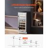 VEVOR Beverage Refrigerator Cooler, 154 Can Beverage Fridge, Mini Fridge with Glass Door, Adjustable Shelves, Digital Temperature Control, Built-in & Freestanding Soda Beer Fridge for Home Office Bar(28 Bottle)
