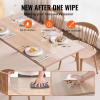 VEVOR Clear Table Cover Protector, 48 inch/1230 mm Round Table Cover, 1.5 mm Thick PVC Plastic Tablecloth, Waterproof Desktop Protector for Writing Desk, Coffee Table, Dining Room Table(24″ x 14″ (Rectangular))