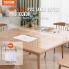 VEVOR Clear Table Cover Protector, 48 inch/1230 mm Round Table Cover, 1.5 mm Thick PVC Plastic Tablecloth, Waterproof Desktop Protector for Writing Desk, Coffee Table, Dining Room Table(54″ x 54″ (Square))