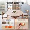 VEVOR Clear Table Cover Protector, 48 inch/1230 mm Round Table Cover, 1.5 mm Thick PVC Plastic Tablecloth, Waterproof Desktop Protector for Writing Desk, Coffee Table, Dining Room Table(48″ (Round))