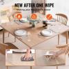 VEVOR Clear Table Cover Protector, 48 inch/1230 mm Round Table Cover, 1.5 mm Thick PVC Plastic Tablecloth, Waterproof Desktop Protector for Writing Desk, Coffee Table, Dining Room Table(48″ x 48″ (Square))