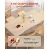 VEVOR Clear Table Cover Protector, 48 inch/1230 mm Round Table Cover, 1.5 mm Thick PVC Plastic Tablecloth, Waterproof Desktop Protector for Writing Desk, Coffee Table, Dining Room Table(72″ x 36″ (Rectangular))