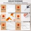 VEVOR Clear Table Cover Protector, 48 inch/1230 mm Round Table Cover, 1.5 mm Thick PVC Plastic Tablecloth, Waterproof Desktop Protector for Writing Desk, Coffee Table, Dining Room Table(100″ x 45″ (Rectangular))