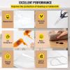VEVOR Clear Table Cover Protector, 48 inch/1230 mm Round Table Cover, 1.5 mm Thick PVC Plastic Tablecloth, Waterproof Desktop Protector for Writing Desk, Coffee Table, Dining Room Table(60″ x 24″ (Rectangular))