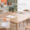 VEVOR Clear Table Cover Protector, 48 inch/1230 mm Round Table Cover, 1.5 mm Thick PVC Plastic Tablecloth, Waterproof Desktop Protector for Writing Desk, Coffee Table, Dining Room Table(48″ x 48″ (Square))