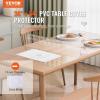 VEVOR Clear Table Cover Protector, 48 inch/1230 mm Round Table Cover, 1.5 mm Thick PVC Plastic Tablecloth, Waterproof Desktop Protector for Writing Desk, Coffee Table, Dining Room Table(54″ x 36″ (Rectangular))