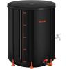 VEVOR Collapsible Rain Barrel, 66 Gallon/250 L Portable Rain Water Collection Barrel, PVC Rainwater Collection System with Spigots and Overflow Kit, Water Barrel for Garden Water Catcher(2025black)
