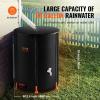 VEVOR Collapsible Rain Barrel, 66 Gallon/250 L Portable Rain Water Collection Barrel, PVC Rainwater Collection System with Spigots and Overflow Kit, Water Barrel for Garden Water Catcher(Black)