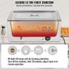 VEVOR Commercial Food Warmer, 1 Pan 24QT Electric Steam Table, 1200W Professional Countertop Stainless Steel Buffet Bain Marie with 86-185°F Temp Control for Catering and Restaurants, Silver