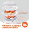 VEVOR Commercial Food Warmer, 7 Pans + 2 Pots Electric Steam Table, 1800W Professional Buffet Catering Food Warmer with Shield Undershelf Wheels, Stainless Steel Server for Party Restaurant Hotel(2-Tier)