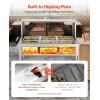 VEVOR Commercial Food Warmer, 7 Pans + 2 Pots Electric Steam Table, 1800W Professional Buffet Catering Food Warmer with Shield Undershelf Wheels, Stainless Steel Server for Party Restaurant Hotel(9-Pan)