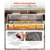 VEVOR Commercial Food Warmer, 7 Pans + 2 Pots Electric Steam Table, 1800W Professional Buffet Catering Food Warmer with Shield Undershelf Wheels, Stainless Steel Server for Party Restaurant Hotel(8 Pans + 2 Pots)