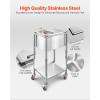 VEVOR Commercial Ice Bin, Underbar Ice Bin, Stainless Steel Ice Chest with Sliding Lid, Bottle Holders, Adjustable Bullet Feet, Cooler Cart Cocktail Unit for Bar Restaurant Pub(20 x 14 x 38 inch)