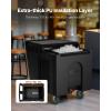 VEVOR Commercial Ice Bin, Underbar Ice Bin, Stainless Steel Ice Chest with Sliding Lid, Bottle Holders, Adjustable Bullet Feet, Cooler Cart Cocktail Unit for Bar Restaurant Pub(31.5 x 22.8 x 29 inch)